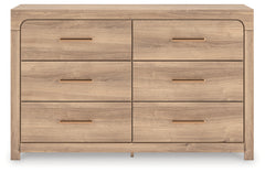 Best Furniture Outlet - Ashley Furniture - Kinlanni Bedroom - Six Drawer Dresser / Tan - PCB1360-31