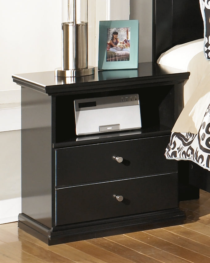 Best Furniture Outlet - Ashley Furniture - Maribel Bedroom - One Drawer Night Stand / Black - B138-91