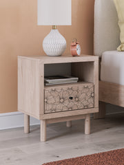 Best Furniture Outlet - Ashley Furniture - Arloster Bedroom - One Drawer Night Stand / Tan - PCB1566-91