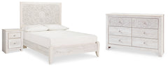 Best Furniture Outlet - Ashley Furniture - Paxberry Bedroom - Full Panel Bed, Dresser and Nightstand / Whitewash - B181B23