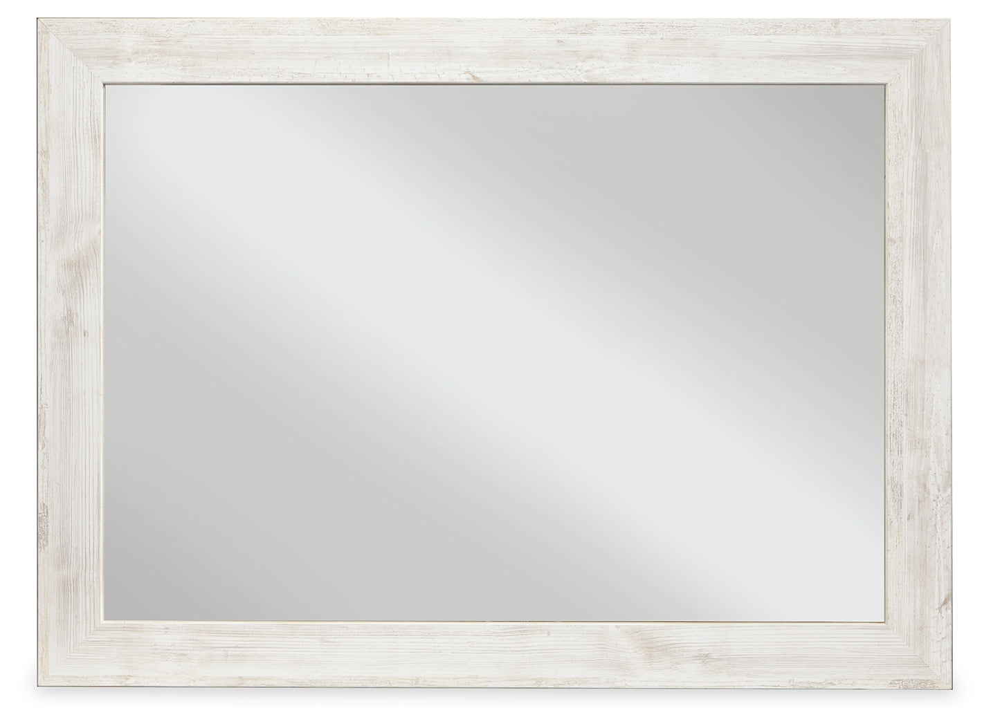 Best Furniture Outlet - Ashley Furniture - Paxberry Bedroom - Bedroom Mirror / Whitewash - B181-36