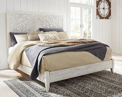 Best Furniture Outlet - Ashley Furniture - Paxberry Bedroom - King Panel Bed / Whitewash - B181B10