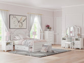 Best Furniture Outlet - Ashley Furniture - Kozlani Bedroom - Five Drawer Chest / White - PCB1819-46