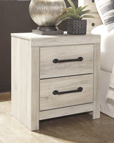 Best Furniture Outlet - Ashley Furniture - Cambeck Bedroom - Queen Panel Bed with 2 Storage Drawers / Whitewash - B192B8