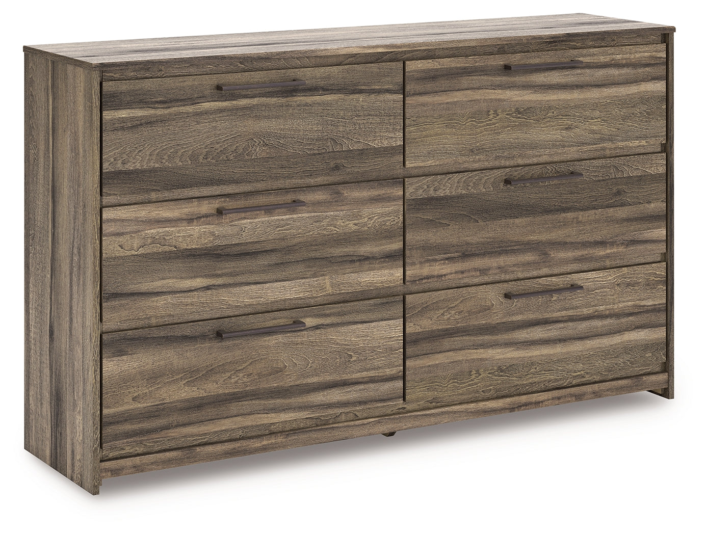 Best Furniture Outlet - Ashley Furniture - Elbrim Bedroom - Six Drawer Dresser / Brown - PCB2005-31
