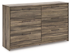 Best Furniture Outlet - Ashley Furniture - Elbrim Bedroom - Six Drawer Dresser / Brown - PCB2005-31