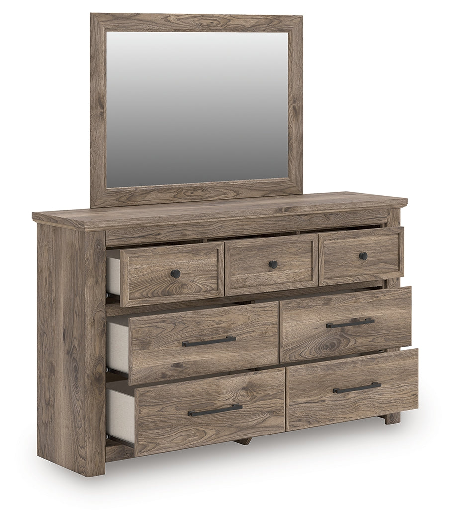 Best Furniture Outlet - Ashley Furniture - Rusticott Bedroom - Dresser and Mirror / Brown - PCB2260B1