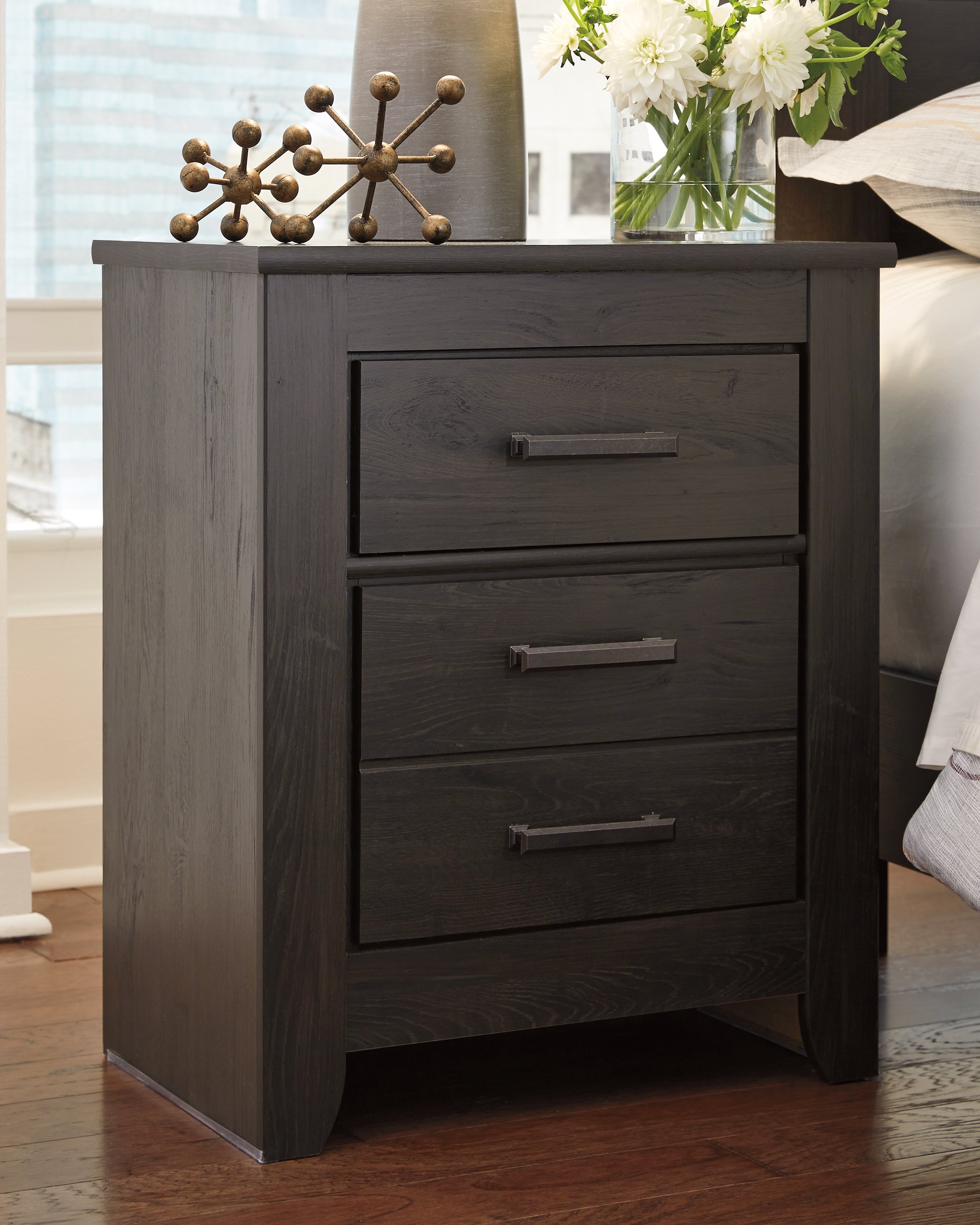 Best Furniture Outlet - Ashley Furniture - Brinxton Bedroom - Full Panel Bed / Charcoal - B249B5