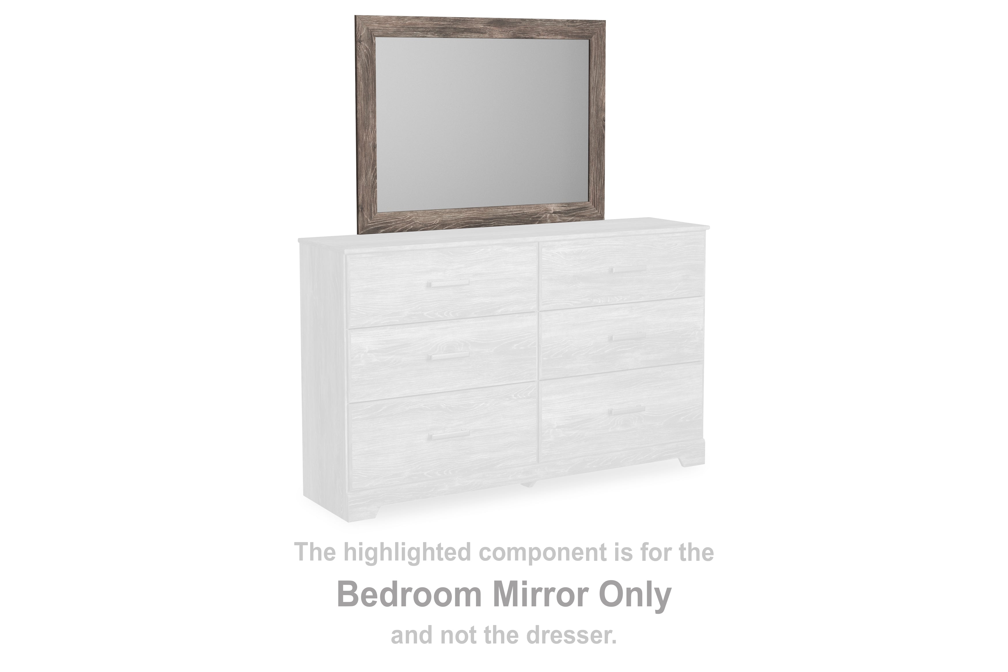 Best Furniture Outlet - Ashley Furniture - Ralinksi Bedroom - Bedroom Mirror / Gray - B2587-36
