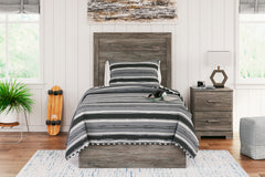 Best Furniture Outlet - Ashley Furniture - Ralinksi Bedroom - Twin Panel Bed / Gray - B2587B11