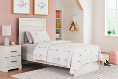 Best Furniture Outlet - Ashley Furniture - Stelsie Bedroom - Twin Panel Bed / White - B2588B12