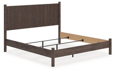 Best Furniture Outlet - Ashley Furniture - Pamytta Bedroom - King Panel Bed / Brown - PCB2614B26