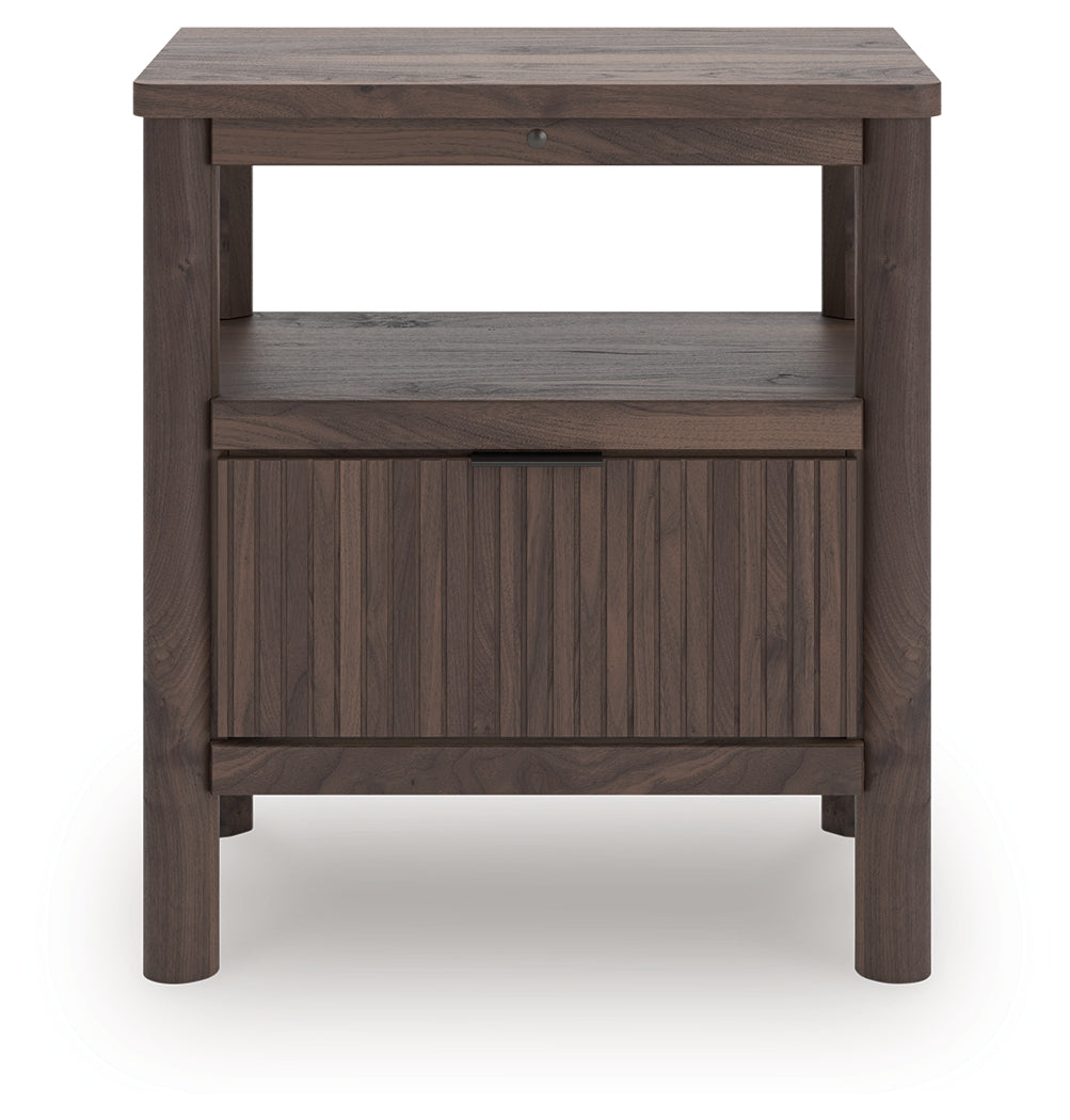 Best Furniture Outlet - Ashley Furniture - Pamytta Bedroom - One Drawer Night Stand / Brown - PCB2614-91