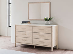 Best Furniture Outlet - Ashley Furniture - Cadmori Bedroom - Dresser and Mirror / Two-tone - B2615B1