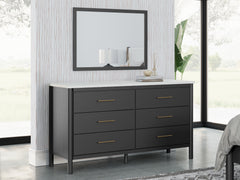 Best Furniture Outlet - Ashley Furniture - Cadmori Bedroom - Dresser and Mirror / Black/White - B2616B1