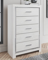 Best Furniture Outlet - Ashley Furniture - Altyra Bedroom - King Upholstered Bookcase Bed with Storage / White - B2640B30