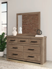 Best Furniture Outlet - Ashley Furniture - Oliandon Bedroom - Dresser and Mirror / Light Brown - PCB2844B1