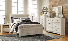 Best Furniture Outlet - Ashley Furniture - Bellaby Bedroom - Queen Panel Bed / Whitewash - B331B2