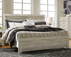Best Furniture Outlet - Ashley Furniture - Bellaby Bedroom - King Panel Bed / Whitewash - B331B8