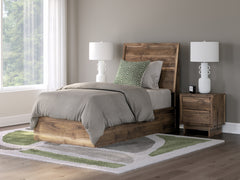Best Furniture Outlet - Ashley Furniture - Chirason Bedroom - Twin Panel Bed / Brown - PCB3367B21