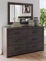 Best Furniture Outlet - Ashley Furniture - Prendonea Bedroom - Dresser and Mirror / Charcoal - B3789B1