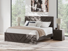 Best Furniture Outlet - Ashley Furniture - Prendonea Bedroom - Twin Panel Bed / Charcoal - B3789B2
