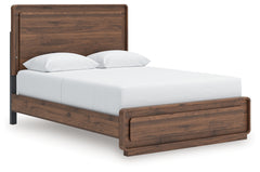 Best Furniture Outlet - Ashley Furniture - Fortlorn Bedroom - Queen Panel Bed / Walnut Brown - PCB386B2