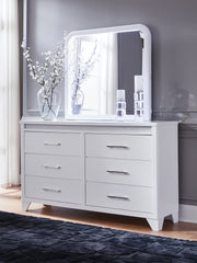 Best Furniture Outlet - Ashley Furniture - Jarlee Bedroom - Dresser and Mirror / White - PCB392B1