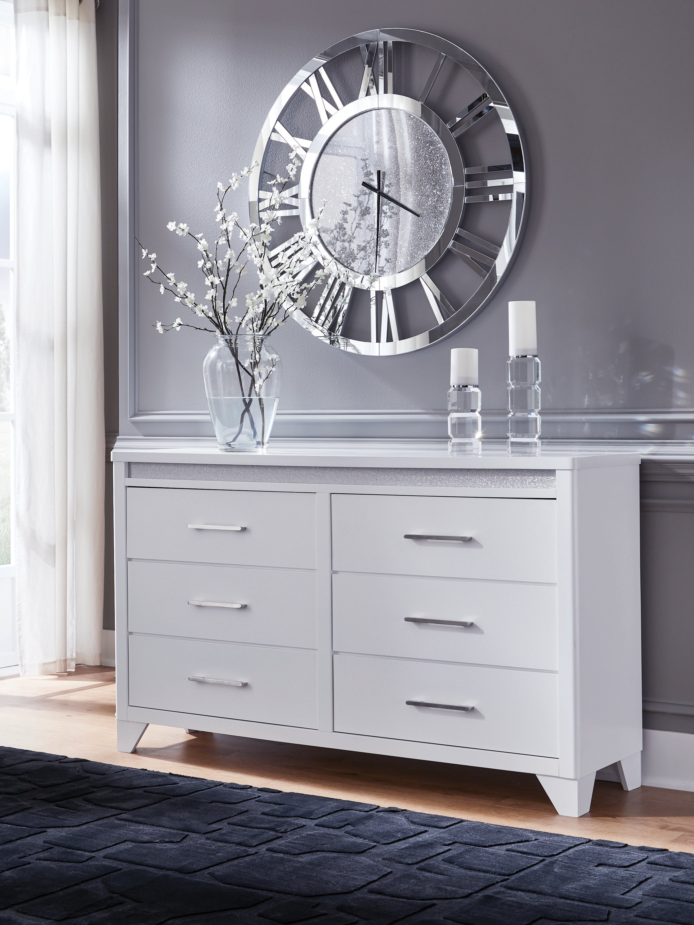 Best Furniture Outlet - Ashley Furniture - Jarlee Bedroom - Dresser / White - PCB392-31