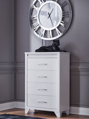 Best Furniture Outlet - Ashley Furniture - Jarlee Bedroom - Four Drawer Chest / White - PCB392-46