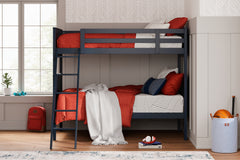 Best Furniture Outlet - Ashley Furniture - Nextonfort Bedroom - Twin over Twin Bunk Bed with Mattresses / Multi - B396B12