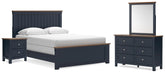 Best Furniture Outlet - Ashley Furniture - Landocken Queen Panel Bed, Dresser, Mirror and Nightstand - Queen Panel Bed, Dresser, Mirror and Nightstand - B414B18