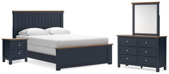 Best Furniture Outlet - Ashley Furniture - Landocken Queen Panel Bed, Dresser, Mirror and Nightstand - Queen Panel Bed, Dresser, Mirror and Nightstand - B414B18