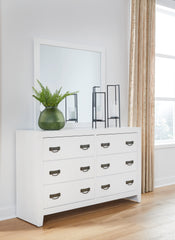 Best Furniture Outlet - Ashley Furniture - Binterglen Bedroom - Dresser and Mirror / White - B427B1
