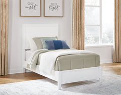 Best Furniture Outlet - Ashley Furniture - Binterglen Bedroom - Twin Panel Bed / White - B427B2