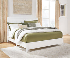 Best Furniture Outlet - Ashley Furniture - Binterglen Bedroom - Queen Panel Bed / White - B427B6