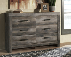Best Furniture Outlet - Ashley Furniture - Wynnlow Bedroom - Six Drawer Dresser / Gray - B440-31