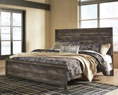 Best Furniture Outlet - Ashley Furniture - Wynnlow Bedroom - King Panel Bed / Gray - B440B8