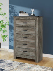 Best Furniture Outlet - Ashley Furniture - Frandern Bedroom - Five Drawer Chest / Gray - B4480-46