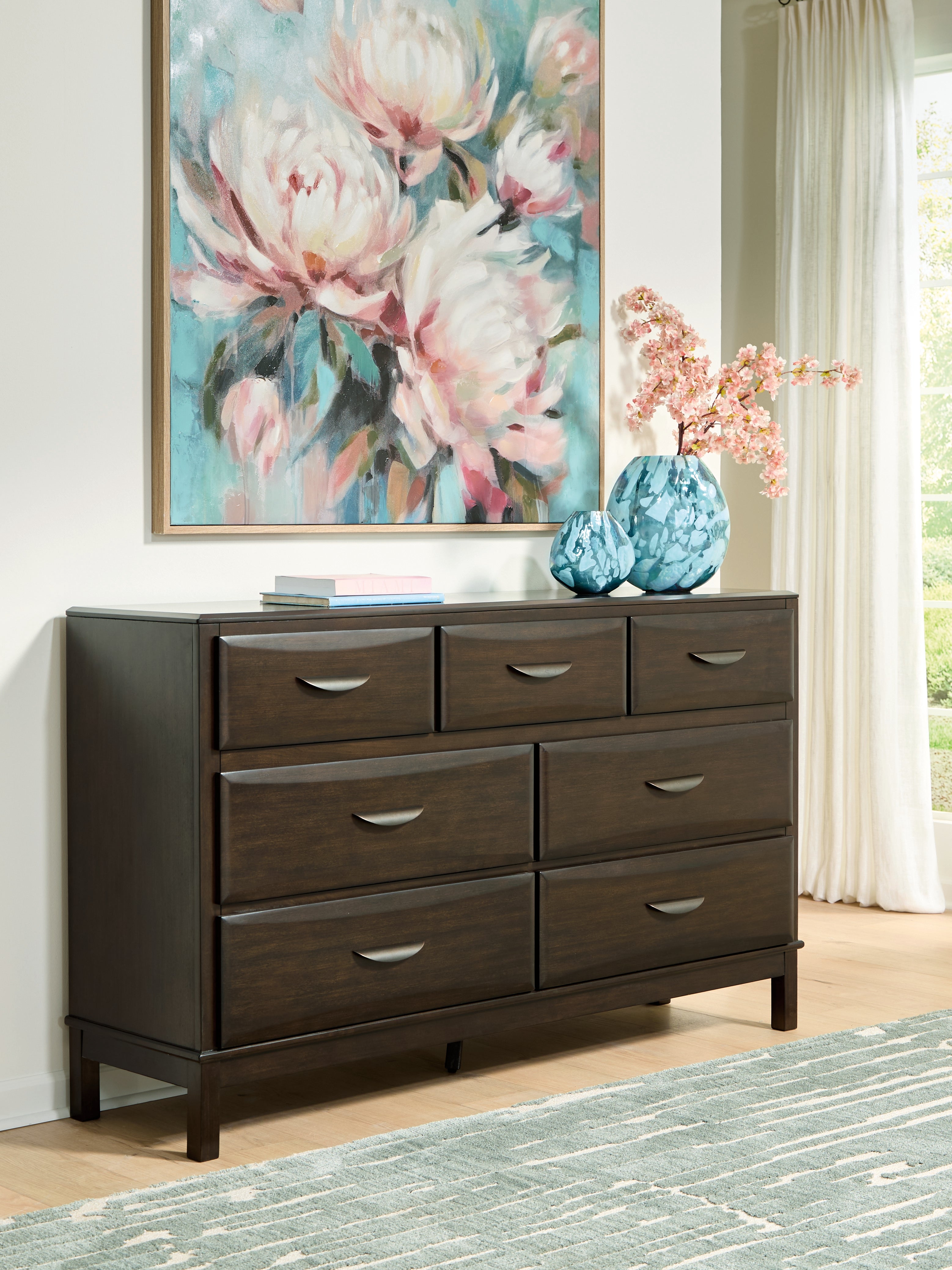 Best Furniture Outlet - Ashley Furniture - Vanmore Bedroom - Dresser / Dark Brown - B479-31