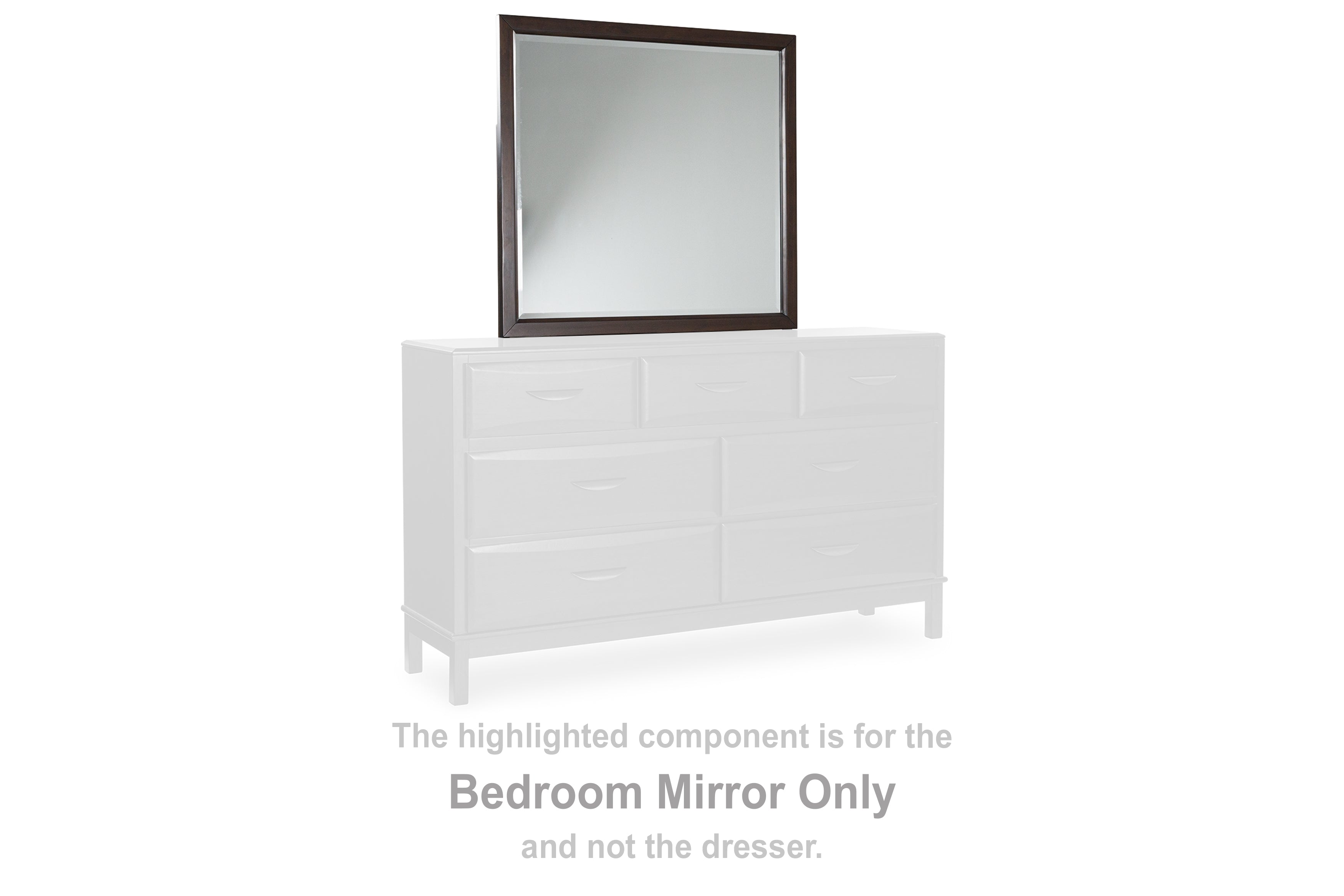Best Furniture Outlet - Ashley Furniture - Vanmore Bedroom - Bedroom Mirror / Dark Brown - B479-36