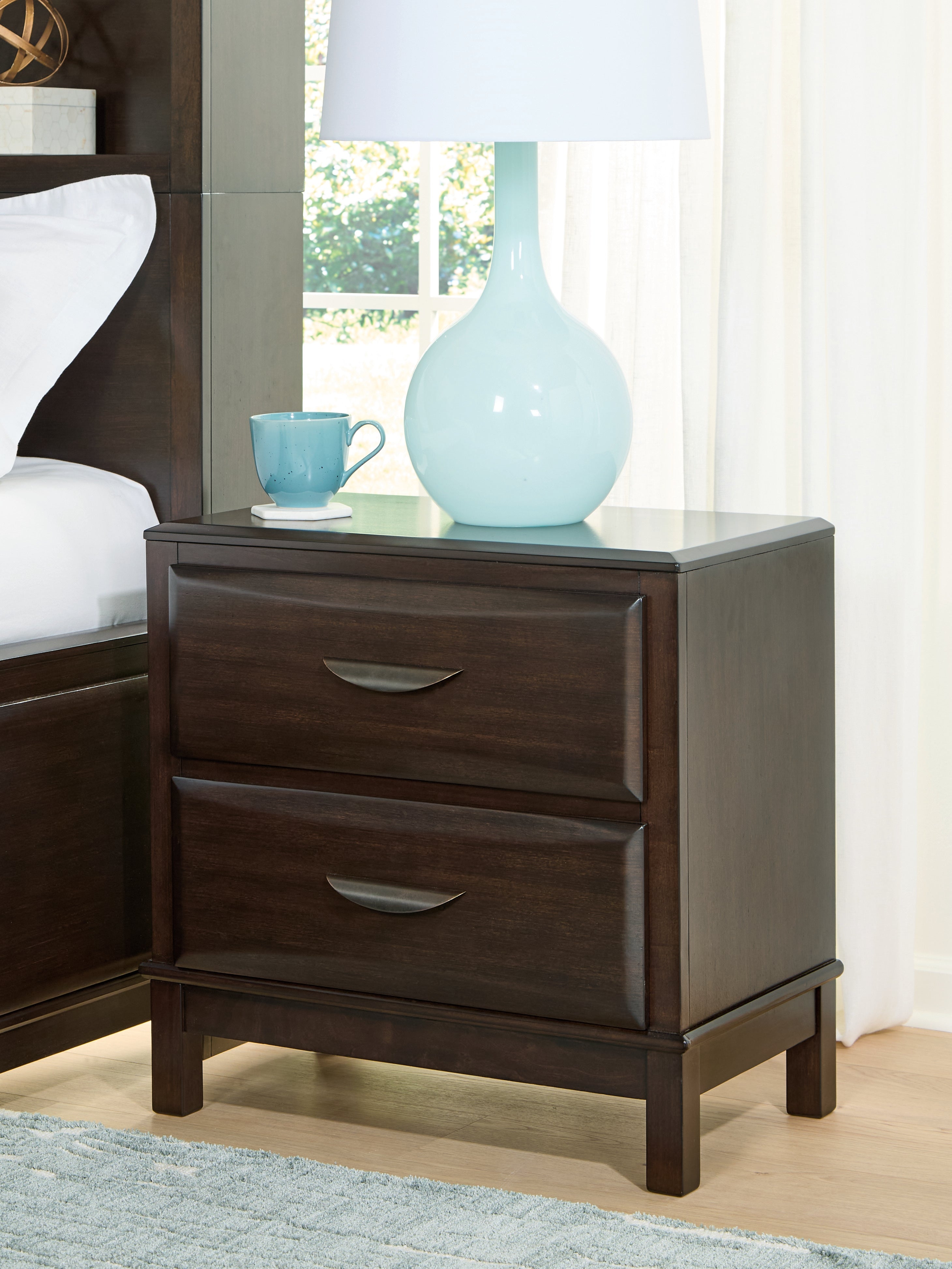Best Furniture Outlet - Ashley Furniture - Vanmore Bedroom - California King Storage Bed / Dark Brown - B479B7