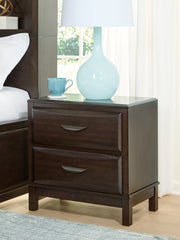 Best Furniture Outlet - Ashley Furniture - Vanmore Bedroom - California King Storage Bed / Dark Brown - B479B7