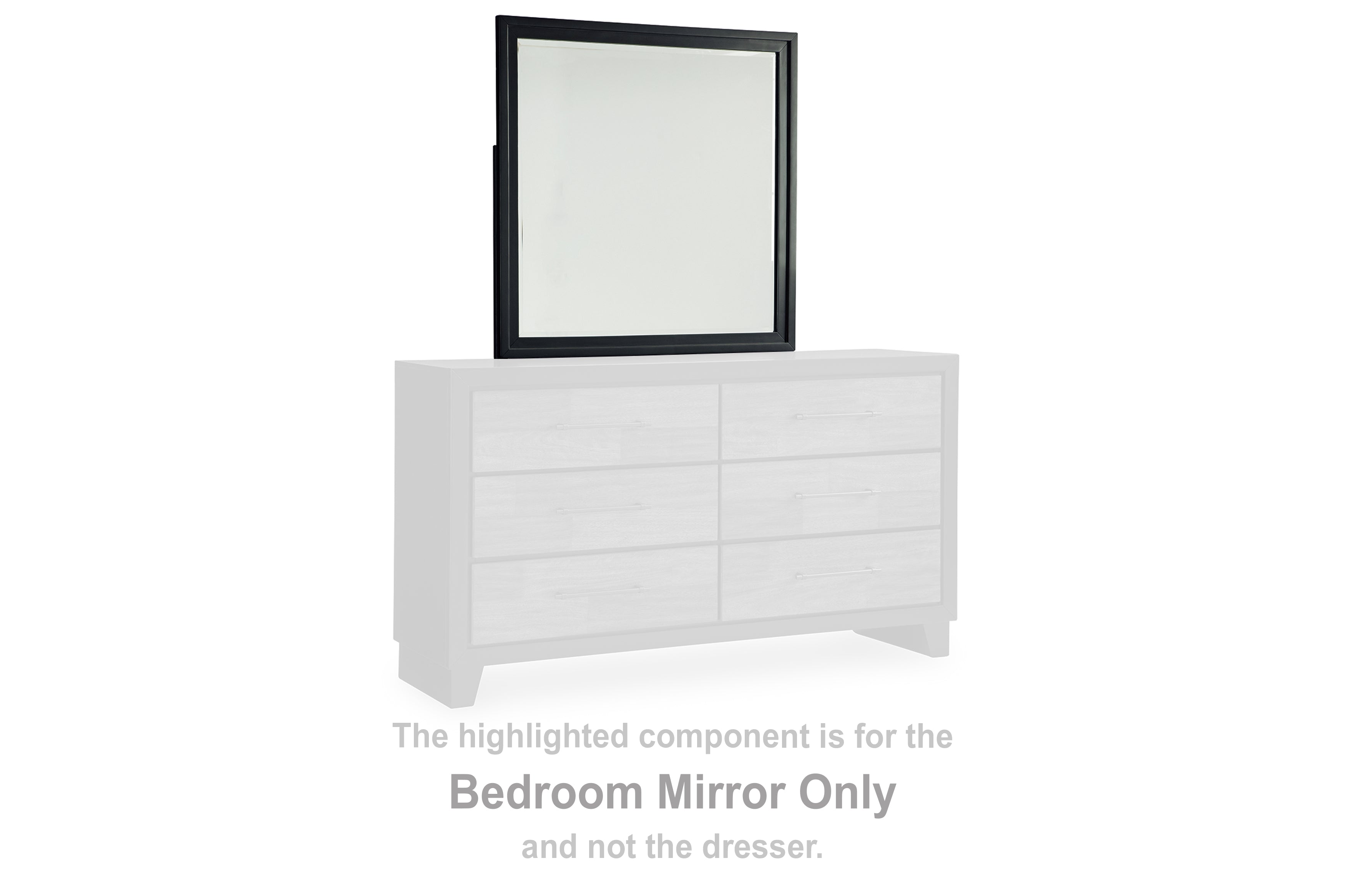 Best Furniture Outlet - Ashley Furniture - Kraeburn Bedroom - Bedroom Mirror / Brown/Black - B496-36
