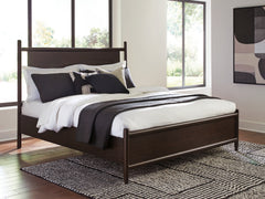 Best Furniture Outlet - Ashley Furniture - Dantenton Bedroom - Queen Panel Bed / Merlot - B611B2