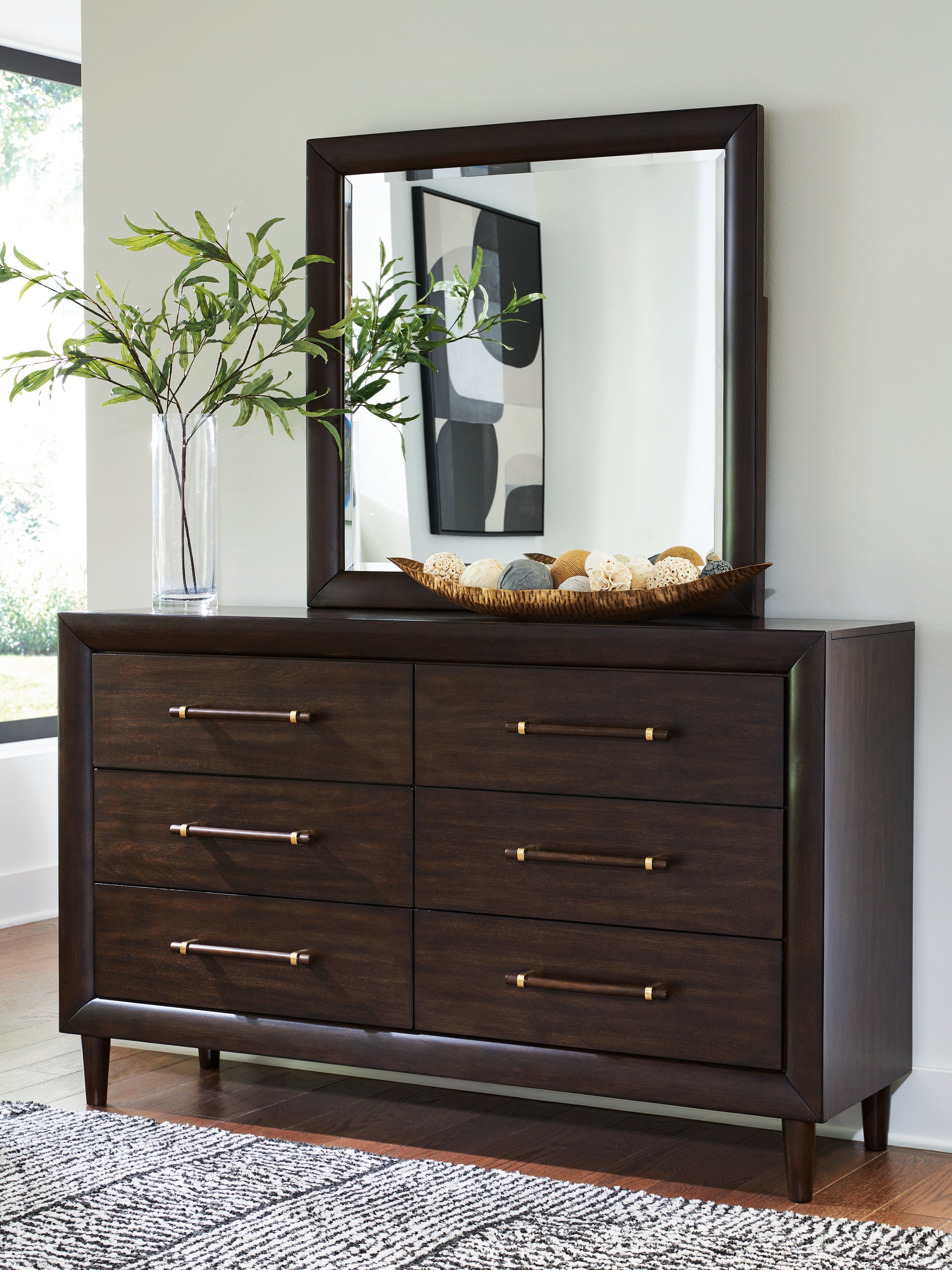 Best Furniture Outlet - Ashley Furniture - Dantenton Bedroom - Dresser and Mirror - B611B1