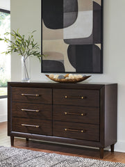 Best Furniture Outlet - Ashley Furniture - Dantenton Bedroom - Dresser / Merlot - B611-31