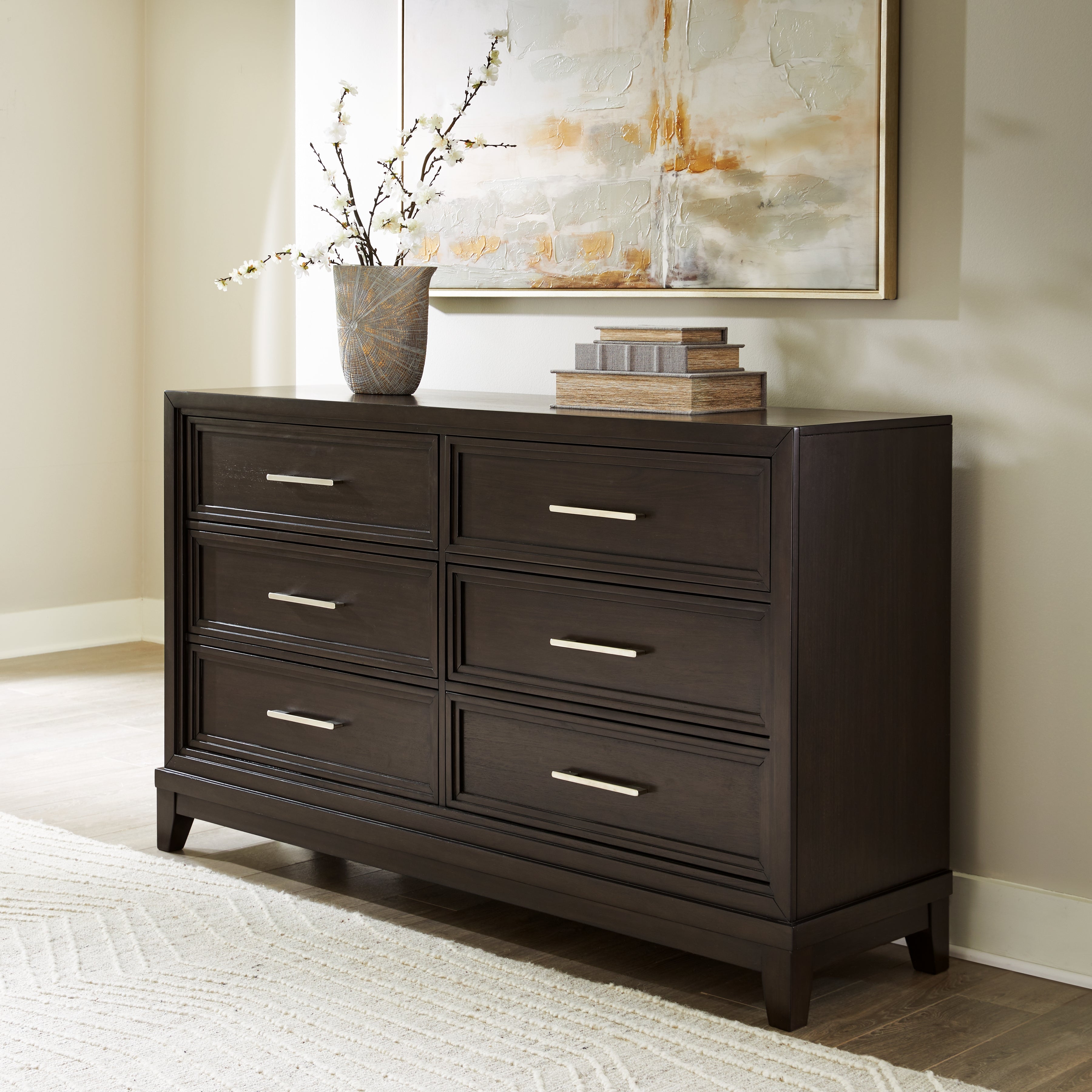 Best Furniture Outlet - Ashley Furniture - Neymorton Bedroom - Dresser / Dark Grayish Brown - B618-31