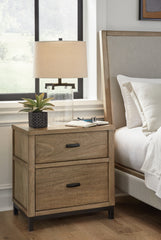 Best Furniture Outlet - Ashley Furniture - Tomtyn Bedroom - Two Drawer Night Stand / Light Brown - B622-92