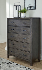 Best Furniture Outlet - Ashley Furniture - Montillan Bedroom - Dresser and Mirror / Grayish Brown - B651B1
